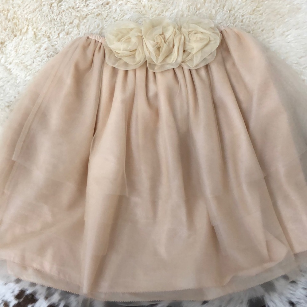 JCrew/ crewcuts rosette tulle skirt